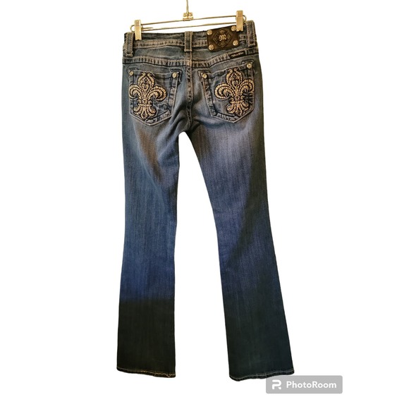Miss Me Denim - Miss Me Jeans Womens Sz 26 Boot Cut Western Cowgirl Distressed Denim